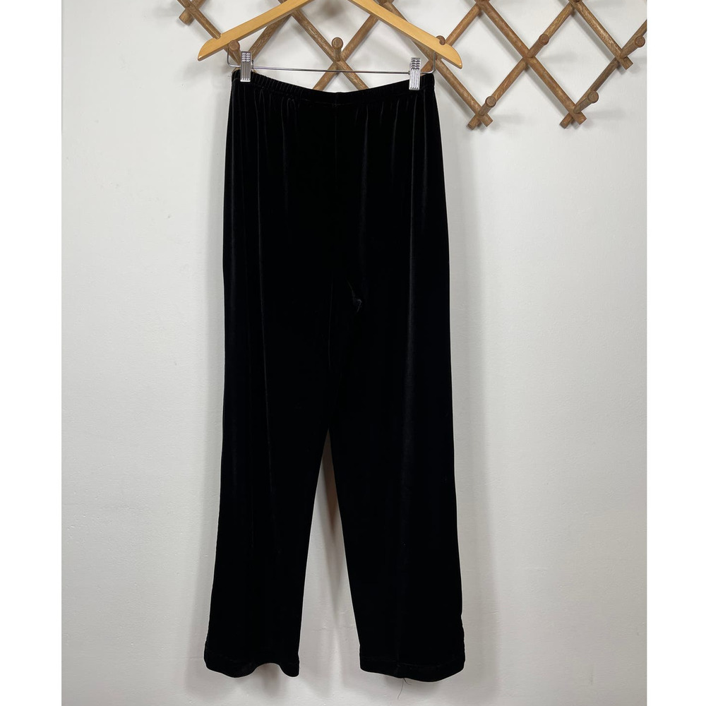 Briggs New York Velvet Pull On Pants in Black Size PM